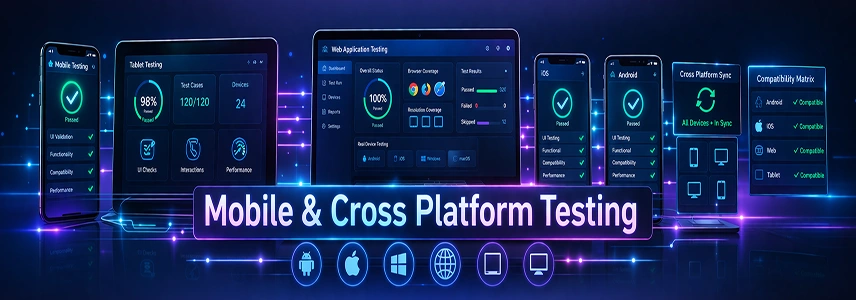 Mobile and cross platform testing services